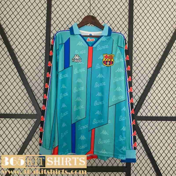 Retro Football Shirts Barcelona Away Mens Long Sleeve 96 97 FG396