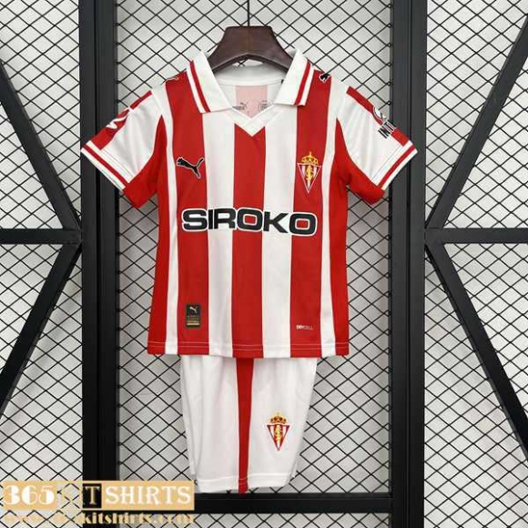 Football Shirts Sporting Gijon Home Kids 2025 2026 Football Shirts Sporting Gijon Home Kids 2025 2026