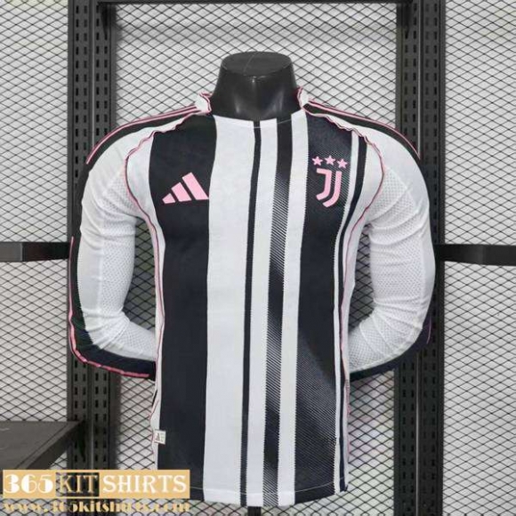 Football Shirts Juventus Home Mens Long Sleeve 2025 2026 Football Shirts Juventus Home Mens Long Sleeve 2025 2026