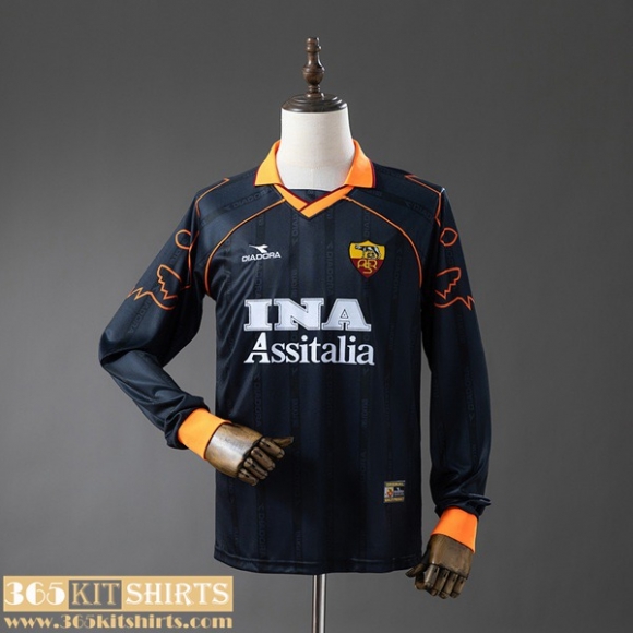 Retro Football Shirts Roma Third Mens Long Sleeve 99 00 FG1271