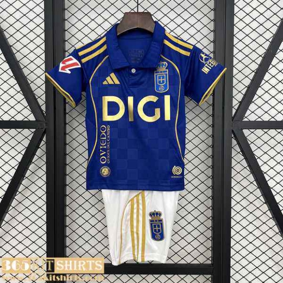 Football Shirts Oviedo Home Kids 2025 2026 Football Shirts Oviedo Home Kids 2025 2026
