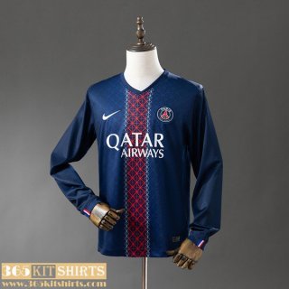 Football Shirts PSG Home Mens Long Sleeve 2025 2026 Football Shirts PSG Home Mens Long Sleeve 2025 2026