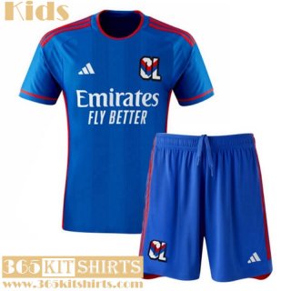 Football Shirts Olympique Lyon Away Kids 2023 2024