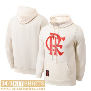 Hoodie Flamengo White Mens 2023 2024 F01