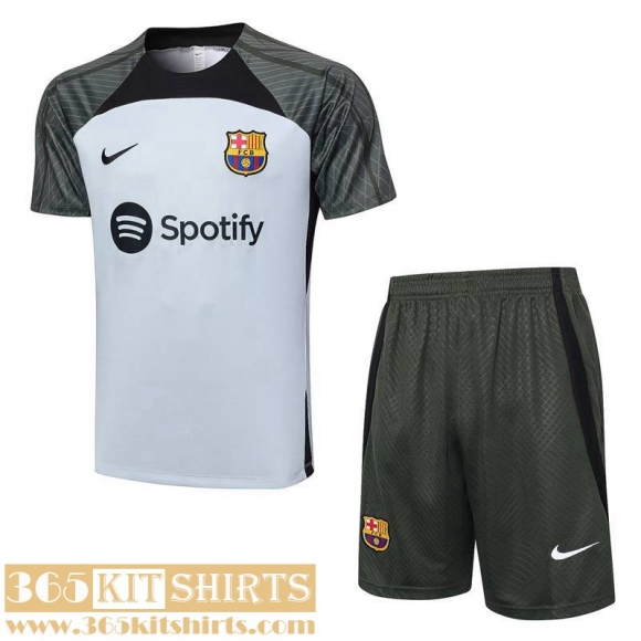 Training T Shirt Barcelona White Mens 2023 2024 A70