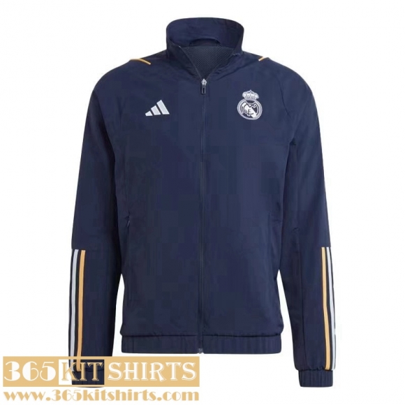 Windbreaker Real Madrid Navy blue Mens 2023 2024 D69