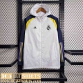 Windbreaker Real Madrid White Mens 2023 2024 D79