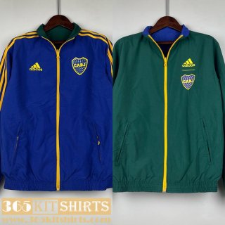 Windbreaker Reversible Boca Juniors Blue green Mens 2023 2024 D116