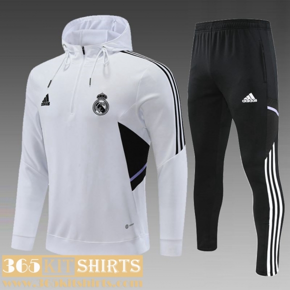 Hoodie Real Madrid White Kids 2022 2023 TK386