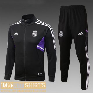 Jacket Real Madrid Black Kids 2022 2023 TK456