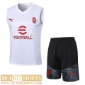 Training Sleeveless AC Milan White Mens 2023 2024 A130