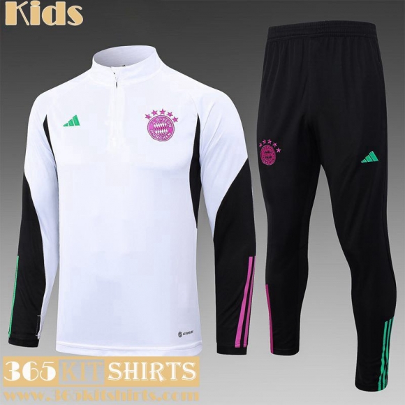 KIT : Training Bayern Munich White Kids 2023 2024 C37