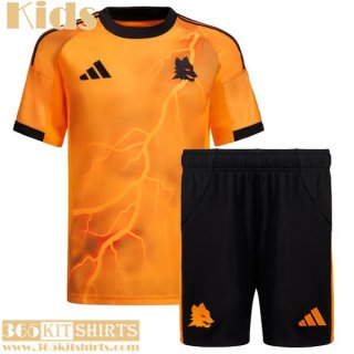 Football Shirts AS Roma Away Kids 25 26