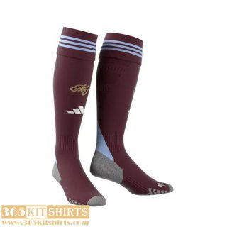Football Socks Aston Villa Home Mens 25 26