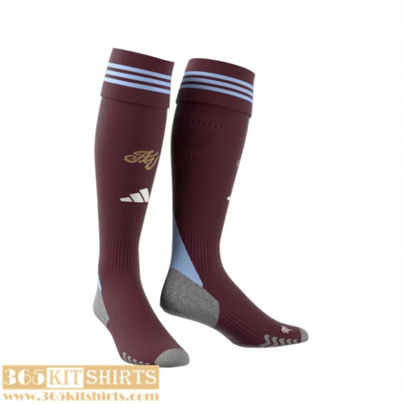 Football Socks Aston Villa Home Mens 25 26