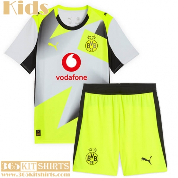 Football Shirts Dortmund Away Kids 25 26 Football Shirts Dortmund Away Kids 25 26