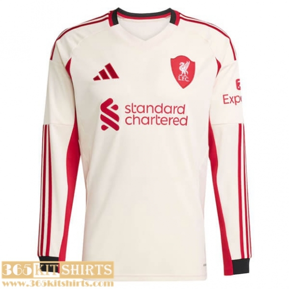 Football Shirts Liverpool Away Mens Long Sleeve 25 26