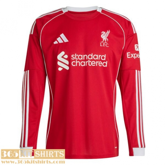 Football Shirts Liverpool Home Mens Long Sleeve 25 26