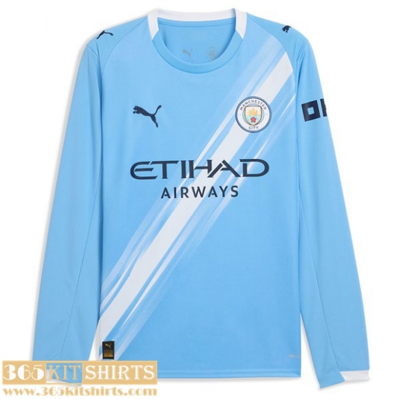 Football Shirts Manchester City Home Mens Long Sleeve 25 26 Football Shirts Manchester City Home Mens Long Sleeve 25 26