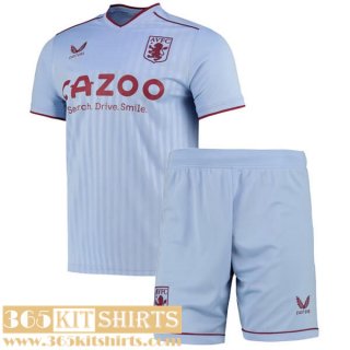 Football Shirts Aston Villa Away Kids 2022 2023