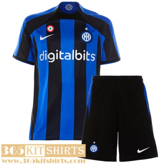 Football Shirts Inter Milan Home Kids 2022 2023