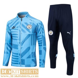 Jacket Manchester City sky blue Mens 2022 2023 JK613