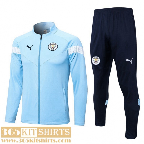 Jacket Manchester City sky blue Mens 2022 2023 JK619