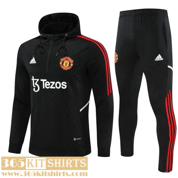 Hoodie Manchester United black Mens 2022 2023 SW53