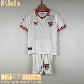 Football Shirts Sevilla Home Kids 2023 2024