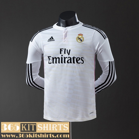 Retro Football Shirts Real Madrid Home Mens Long Sleeve 14 15 FG1031