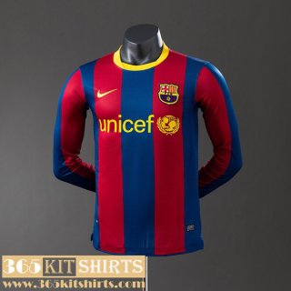 Retro Football Shirts Barcelona Home Mens Long Sleeve 10 11 FG1032