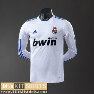 Retro Football Shirts Real Madrid Home Mens Long Sleeve 10 11 FG1039