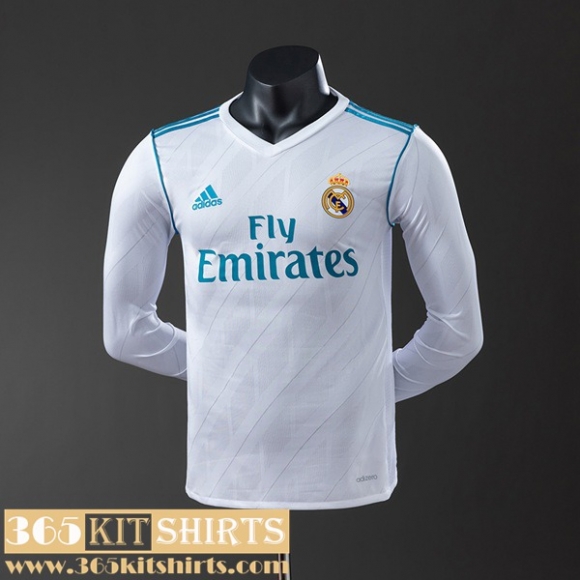 Retro Football Shirts Real Madrid Home Mens Long Sleeve 17 18 FG1051 Retro Football Shirts Real Madrid Home Mens Long Sleeve 17 18 FG1051