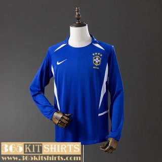 Retro Football Shirts Brazil Away Mens Long Sleeve 2002 FG1073 Retro Football Shirts Brazil Away Mens Long Sleeve 2002 FG1073