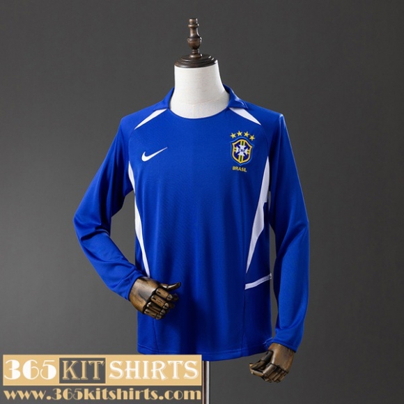 Retro Football Shirts Brazil Away Mens Long Sleeve 2002 FG1073 Retro Football Shirts Brazil Away Mens Long Sleeve 2002 FG1073