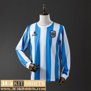 Retro Football Shirts Argentina Home Mens Long Sleeve 1986 FG1075 Retro Football Shirts Argentina Home Mens Long Sleeve 1986 FG1075