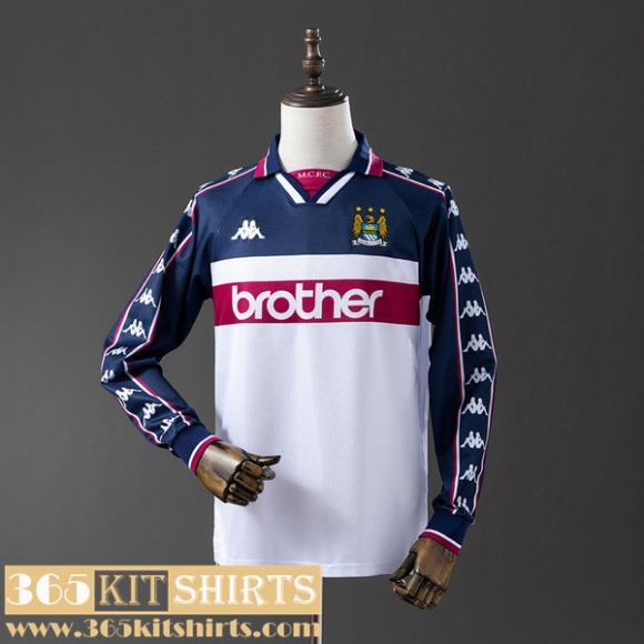 Retro Football Shirts Manchester City Away Mens Long Sleeve 97 98 FG1116 Retro Football Shirts Manchester City Away Mens Long Sleeve 97 98 FG1116