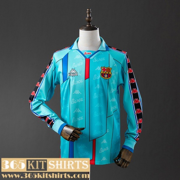 Retro Football Shirts Barcelona Away Mens Long Sleeve 95 97 FG1118 Retro Football Shirts Barcelona Away Mens Long Sleeve 95 97 FG1118