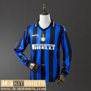 Retro Football Shirts Inter Milan Home Mens Long Sleeve 97 98 FG1139 Retro Football Shirts Inter Milan Home Mens Long Sleeve 97 98 FG1139
