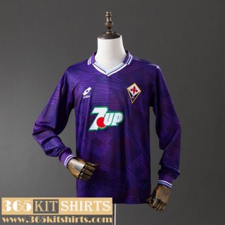 Retro Football Shirts Fiorentina Home Mens Long Sleeve 92 93 FG1141