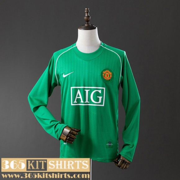 Retro Football Shirts Manchester United Goalkeepers Mens Long Sleeve 07 08 FG1148
