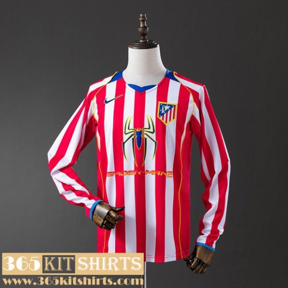 Retro Football Shirts Atletico Madrid Home Mens Long Sleeve 04 05 FG1150 Retro Football Shirts Atletico Madrid Home Mens Long Sleeve 04 05 FG1150
