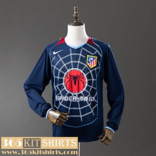 Retro Football Shirts Atletico Madrid Away Mens Long Sleeve 04 05 FG1152