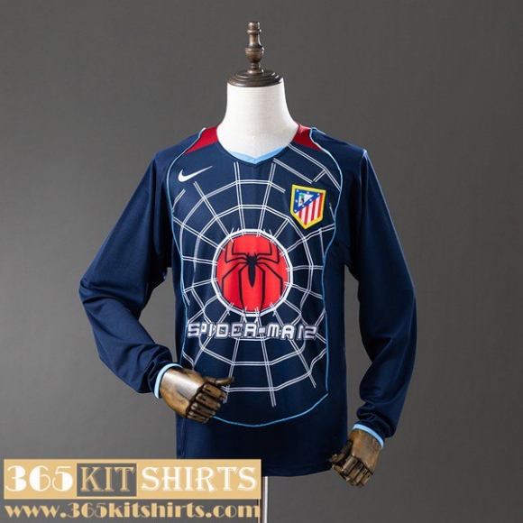 Retro Football Shirts Atletico Madrid Away Mens Long Sleeve 04 05 FG1152 Retro Football Shirts Atletico Madrid Away Mens Long Sleeve 04 05 FG1152