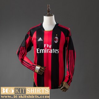 Retro Football Shirts AC Milan Home Mens Long Sleeve 10 11 FG1185 Retro Football Shirts AC Milan Home Mens Long Sleeve 10 11 FG1185
