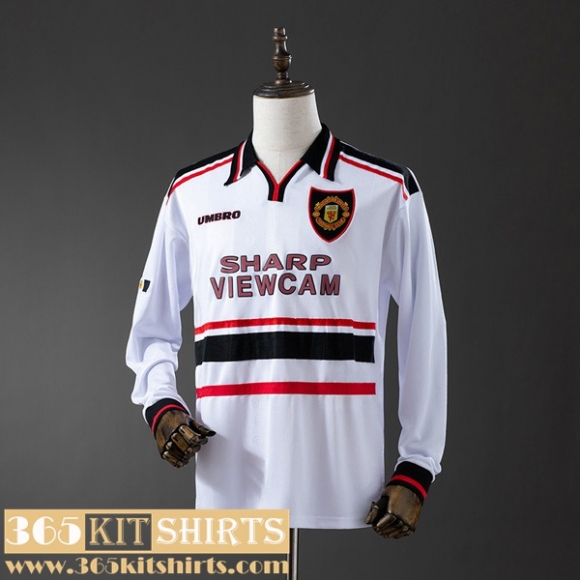 Retro Football Shirts Manchester United Away Mens Long Sleeve 1998 99 FG848 Retro Football Shirts Manchester United Away Mens Long Sleeve 1998 99 FG848