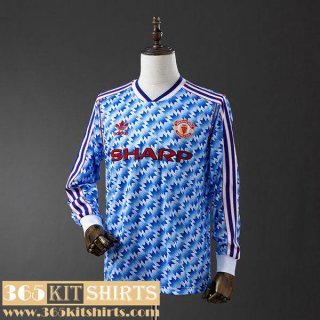 Retro Football Shirts Manchester United Away Mens Long Sleeve 90 92 FG851 Retro Football Shirts Manchester United Away Mens Long Sleeve 90 92 FG851