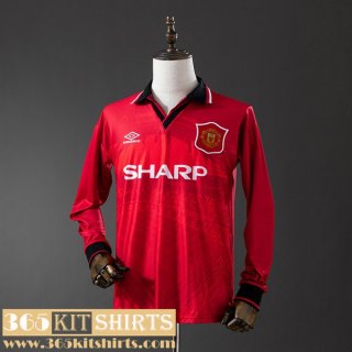 Retro Football Shirts Manchester United Home Mens Long Sleeve 1994 96 FG852 Retro Football Shirts Manchester United Home Mens Long Sleeve 1994 96 FG852