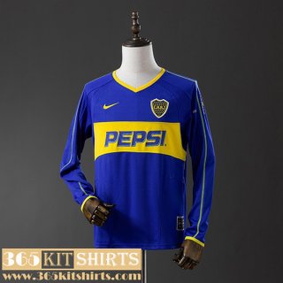 Retro Football Shirts Boca Juniors Home Mens Long Sleeve 03 04 FG947