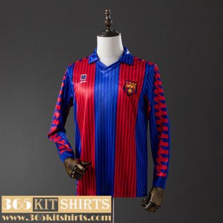 Retro Football Shirts Barcelona Home Mens Long Sleeve 1992 FG950 Retro Football Shirts Barcelona Home Mens Long Sleeve 1992 FG950